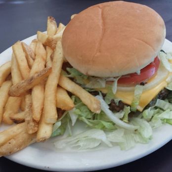 The Owl Cafe - Green chile cheeseburger & some fries on the side. - Diners Near Me - Albuquerque, New Mexico The Owl Cafe - Green chile cheeseburger & some fries on the side. - Diners Near Me - Albuquerque, New Mexico