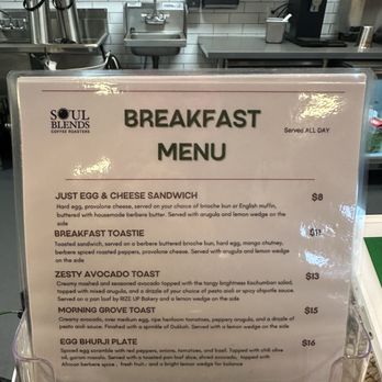Soul Blends - Breakfast menu - Coffee & Tea Near Me - Oakland, California