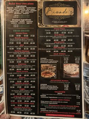 Menu photo 6 Biundo's Venus, TX
