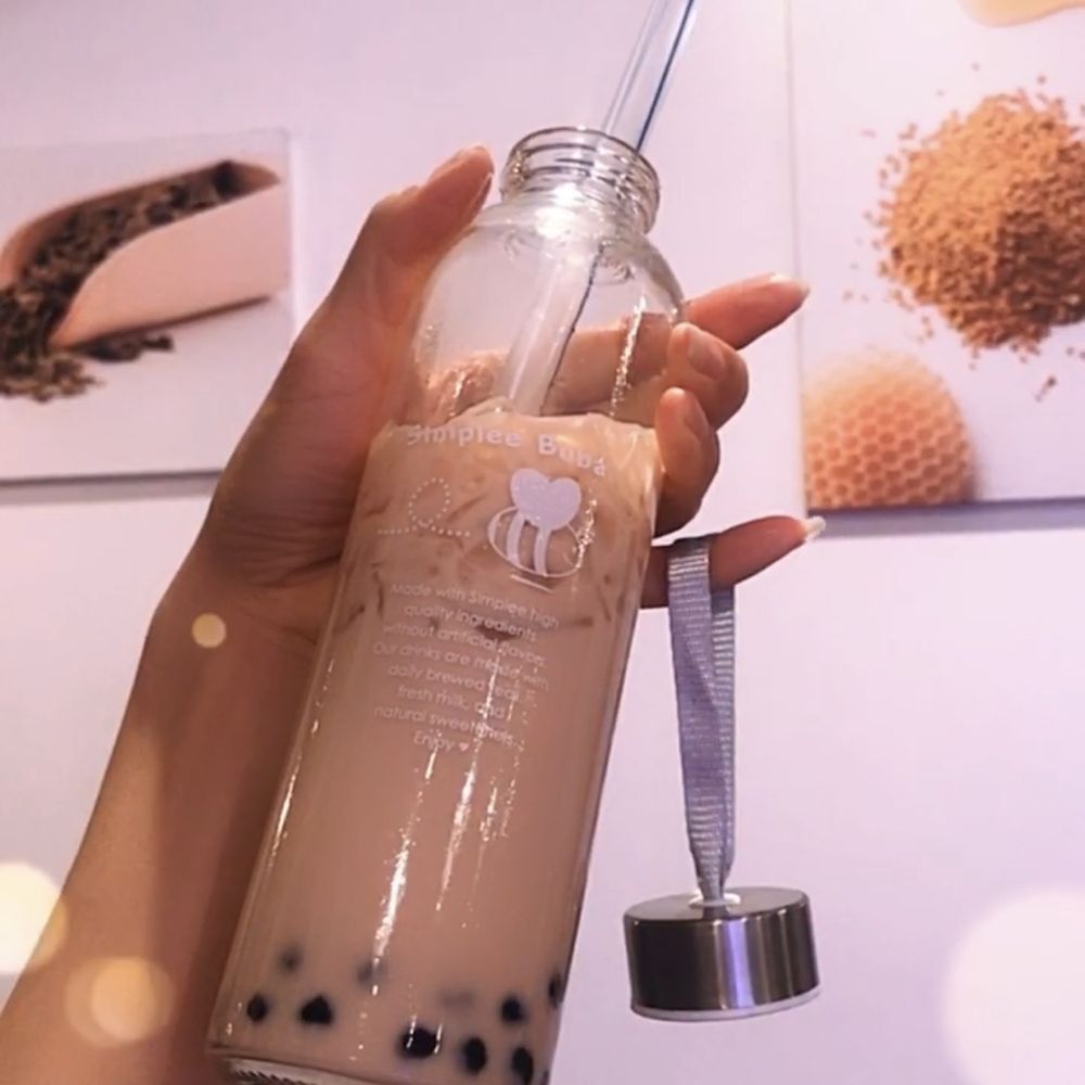 Simplee Boba - Rose milk tea and boba in the glass bottle - Bubble Tea Near Me - South Pasadena, California Simplee Boba - Rose milk tea and boba in the glass bottle - Bubble Tea Near Me - South Pasadena, California