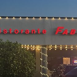 Ristorante Fabio - Outside of the Restaurant! Located in a strip mall!
