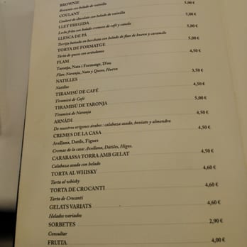 Alqueria de la Mar - Carta - Seafood Near Me - Valencia, V