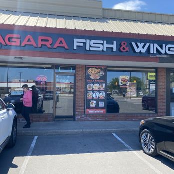 Niagara Fish & Wings - Niagara Fish & Wings storefront photo with daily specials listed. - Fish & Chips Near Me - St. Catharines, Ontario Niagara Fish & Wings - Niagara Fish & Wings storefront photo with daily specials listed. - Fish & Chips Near Me - St. Catharines, Ontario