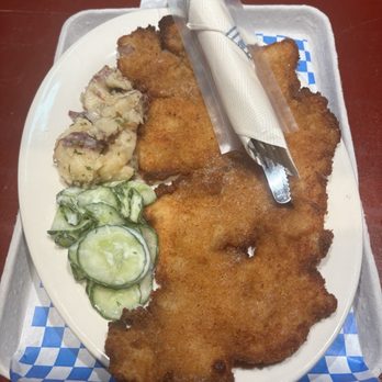 Zeppelin Hall - Pork schnitzel Holstein - American Near Me - Jersey City, New Jersey Zeppelin Hall - Pork schnitzel Holstein - American Near Me - Jersey City, New Jersey
