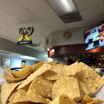 Las Cazuelitas - House chips with colorful background. - Mexican Near Me - Crystal Lake, Illinois