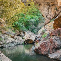 Tonto Natural Bridge State Park - View near bridge on KO trail.