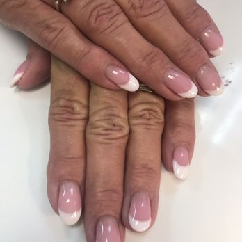 LA Nails - Pink and white dip powder - Nail Salons Near Me - Clarksville, Tennessee LA Nails - Pink and white dip powder - Nail Salons Near Me - Clarksville, Tennessee