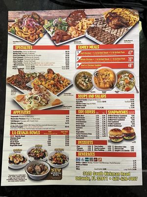 Menu photo 1 La Granja Orlando, FL