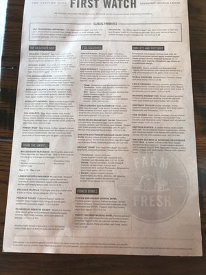 Menu photo 8 First Watch Dayton, OH