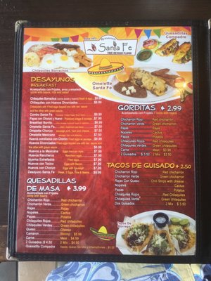 Menu photo 6 Santa Fe Restaurant Cathedral City, CA Menu photo 6 Santa Fe Restaurant Cathedral City, CA