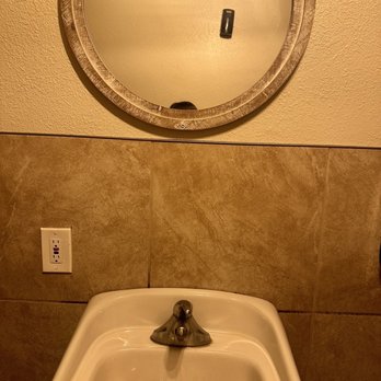 Stonies Taphouse & Bistro - Mirror too high for a 5'2" person. Can't check my teeth nor touch up my red lipstick. - Barbeque Near Me - Salinas, California Stonies Taphouse & Bistro - Mirror too high for a 5'2" person. Can't check my teeth nor touch up my red lipstick. - Barbeque Near Me - Salinas, California