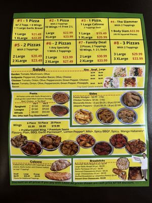 Menu photo 2 Big T's Pizza Whittier, CA