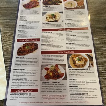 Da Kitchen Maui - Menu - Hawaiian Near Me - Kihei, Hawaii