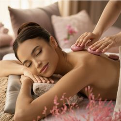 Pink Stone Massage - Full body massage with hot stones