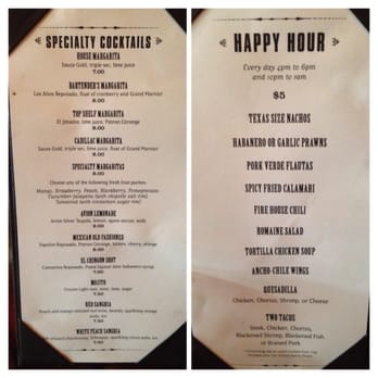 Matador West Seattle - HH menu - Mexican Near Me - Seattle, Washington