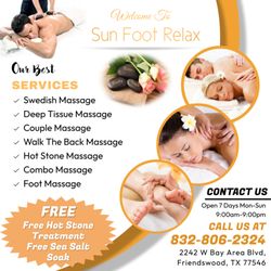 Sun Foot Relax - Walk-in & Appointment Welcome