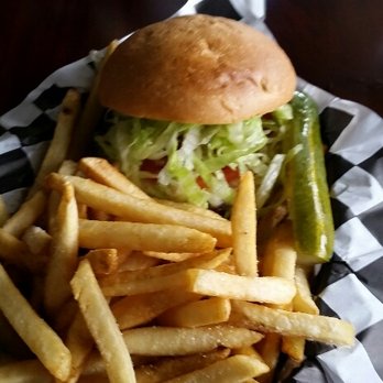 Biderman's Deli - House burger with small fry - Delis Near Me - Austin, Texas