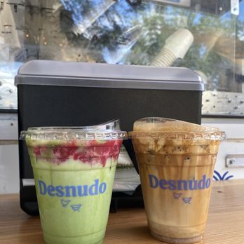 Desnudo Coffee - Earth Day matcha and Tira-miso Latte - Coffee Roasteries Near Me - Austin, Texas