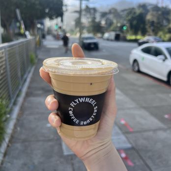Flywheel Coffee Roasters - iced oat latte - Coffee & Tea Near Me - San Francisco, California Flywheel Coffee Roasters - iced oat latte - Coffee & Tea Near Me - San Francisco, California