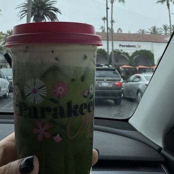 Parakeet Cafe - Newport Beach - iced matcha with foam top - Coffee & Tea Near Me - Newport Beach, California Parakeet Cafe - Newport Beach - iced matcha with foam top - Coffee & Tea Near Me - Newport Beach, California