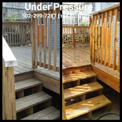 Under Pressure Cleaning Service - Get your deck pressure washed today !!! FREE ESTIMATES 502 299 7287