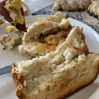 Egg Bomb - bread. half the sandwich is bread. - Breakfast & Brunch Near Me - Langley, British Columbia Egg Bomb - bread. half the sandwich is bread. - Breakfast & Brunch Near Me - Langley, British Columbia