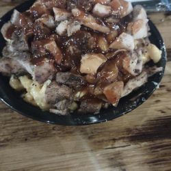 Mac&cheese jerk chicken
