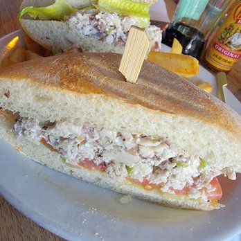 Fratelli Cafe - Chicken Salad Sandwich missing the Apple, Cranberries walnuts - Coffee & Tea Near Me - Los Angeles, California