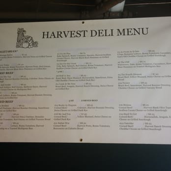 Harvest Deli - Menu 1 - Delis Near Me - Vancouver, British Columbia