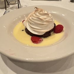Pirogue Grille - Baked Alaska with mint ice cream and crème Anglaise