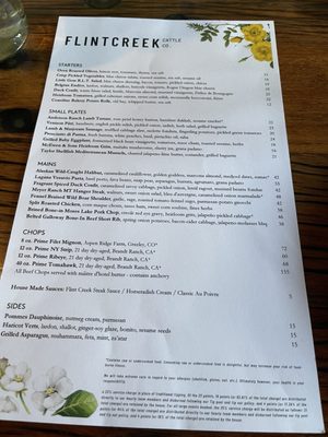 Menu photo 6 FlintCreek Cattle Seattle, WA