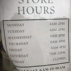Cafe 23:5 - Store hours in fall
