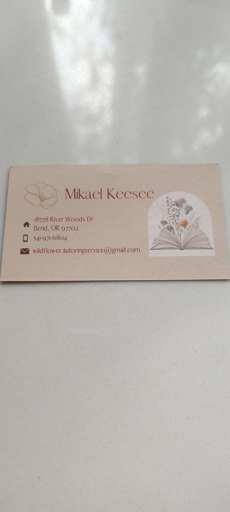 Wildflower Tutoring - reading tutor in Bend, OR