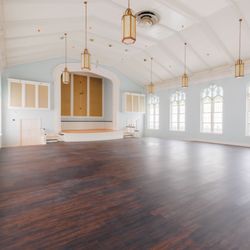 Northwest Square - Blackburn Ballroom: Unmatched historic elegance with soaring ceilings and original stained glass windows. Up to 250 Guests