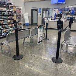 Walmart Pharmacy - Two lines demarcated at Seekonk Walmart Pharmacy