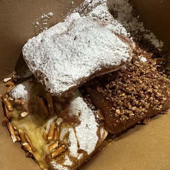 The Beignet Stand - Left: Chef Cass' Special Middle: Classic Right: Churro - Desserts Near Me - San Antonio, Texas The Beignet Stand - Left: Chef Cass' Special Middle: Classic Right: Churro - Desserts Near Me - San Antonio, Texas