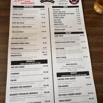 Docks Landing - Menu - American Near Me - Rome City, Indiana