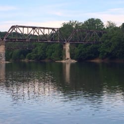 Poe's Southfork Gampgrounds - The view from the river's edge.