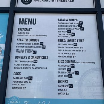 SeaSalt at the Beach - Menu 6/2022 - Barbeque Near Me - Huntington Beach, California SeaSalt at the Beach - Menu 6/2022 - Barbeque Near Me - Huntington Beach, California