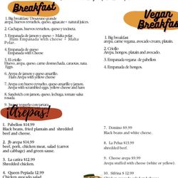 Jb Arepas - Menu