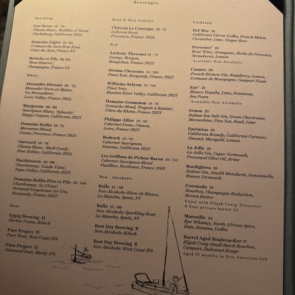 Fleurette - Drink Menu Jan 2026 - French Near Me - San Diego, California Fleurette - Drink Menu Jan 2026 - French Near Me - San Diego, California