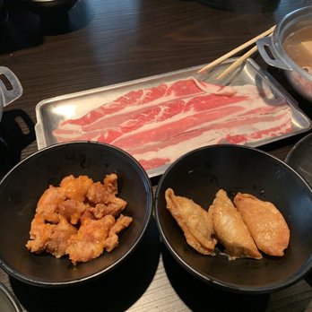 Shabuya - Includes Appetizers. Chose Karage chicken and gyoza (3 pieces per order) Toro beef to cook. - Hot Pot Near Me - Honolulu, Hawaii