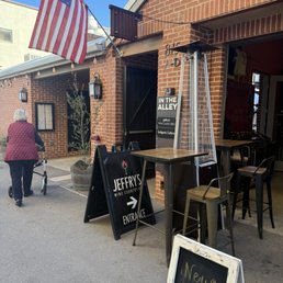 Exterior outside entrance of Jeffry's Wine Country BBQ - Paso Robles, California Exterior outside entrance of Jeffry's Wine Country BBQ - Paso Robles, California