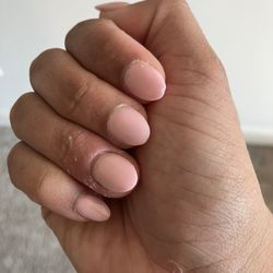 Ruby Nail Spa - SNS with tip, with almond shape.
