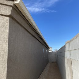 Rain gutters completed Rain gutters completed