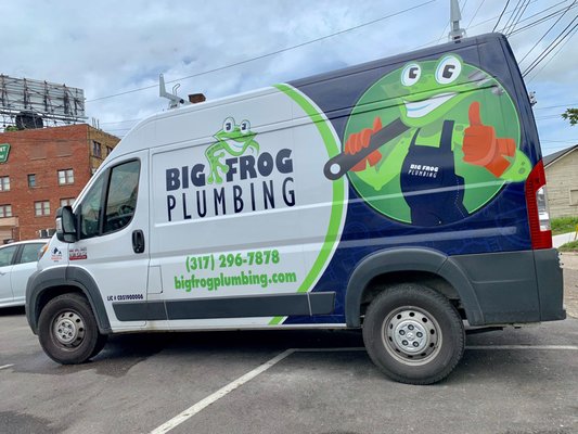 Big Frog Plumbing Logo