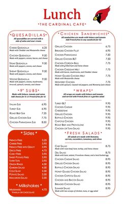 Menu photo 4 Cardinal Cafe Pompton Lakes, NJ