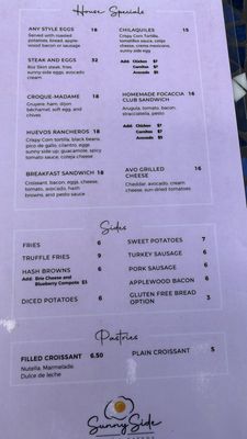 Menu photo 3 Sunny Side Cafe & Eatery Miami Beach, FL Menu photo 3 Sunny Side Cafe & Eatery Miami Beach, FL