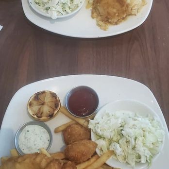 Bluewater Grill - King crab legs and slaw with butter. Prawns, scallops, cod. Scalloped potatoes for both! - Seafood Near Me - Phoenix, Arizona Bluewater Grill - King crab legs and slaw with butter. Prawns, scallops, cod. Scalloped potatoes for both! - Seafood Near Me - Phoenix, Arizona