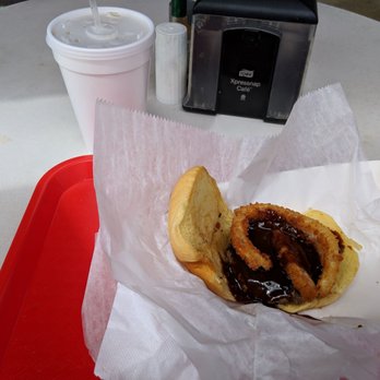 Dogma Grill - Hamburger was rather small and plain, but tasted good. If you are hungry make sure you order other things. - Hot Dogs Near Me - Miami, Florida